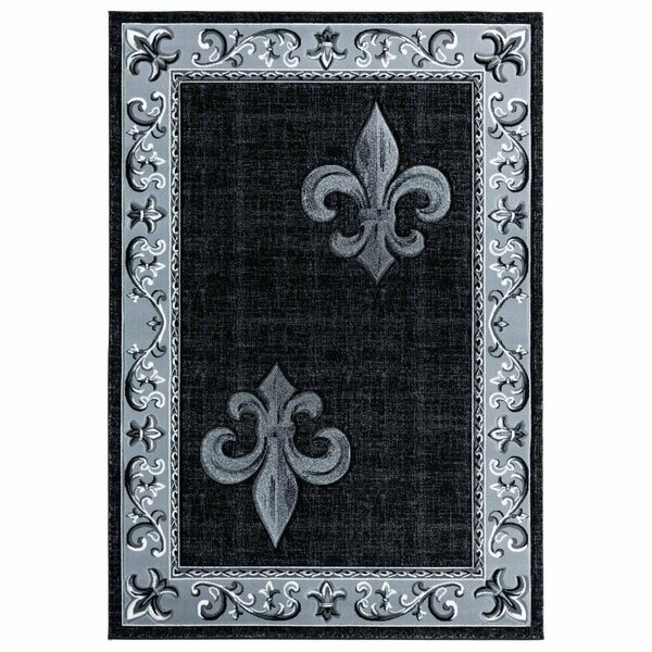 United Weavers Of America 5 ft. 3 in. x 7 ft. 6 in. Bristol Lilium Gray Rectangle Area Rug 2050 11272 69